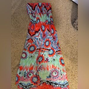 Colorful Floral Maxi Dress